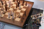 The Robotic Chessboard Made of Real Wood