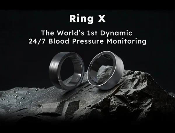 Ring X:1st Smart Ring with Blood Pressure Monitor